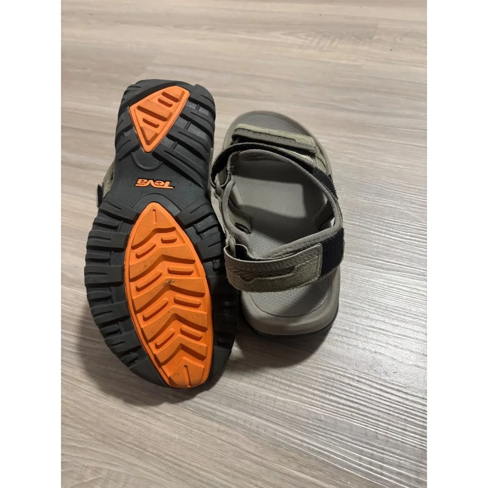 Teva Hudson Mens Sport Sandals Olive Green Brown Hiking Strappy S/N 1002433 10